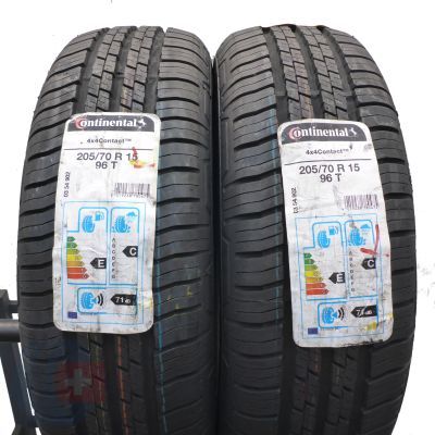 3. 205 70 15 4x CONTINENTAL 205/70 R15 96T 4x4 Contact Sommerreifen  2020 VOLL WIE NEU