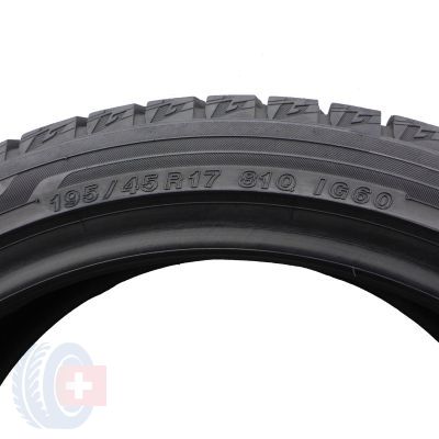 6. 195 45 17 2x YOKOHAMA 195/45 R17 81Q ice Guard iG60 Winterreifen 2019 7.8-8mm WIE NEU