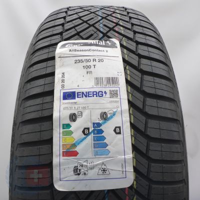 235 50 20 1x CONTINENTAL 235/50 R20 100T AllSeasonContact 2 Ganzjahresreifen 2024 VOLL