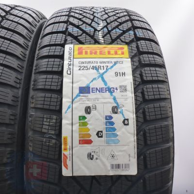 3. 225 45 17 2x PIRELLI 225/45 R17 91H Cinturato Winter 2 Winterreifen 2022 Ungebraucht  