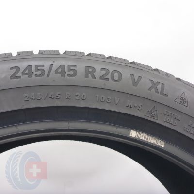 6.  245 45 20 2x CONTINENTAL 245/45 R20 103V XL WinterContact TS 830 P Winterreifen 2022 7,8mm