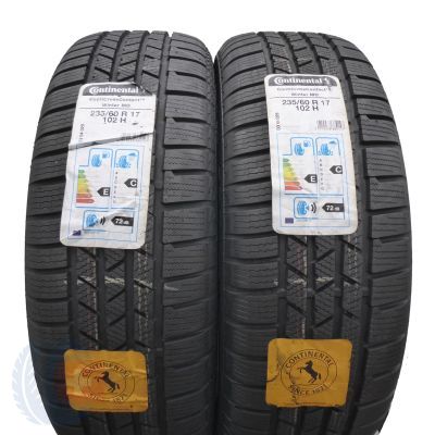 2 x CONTINENTAL 235/60 R17 102H ContiCrossContact Winter M0 2020 Winterreifen WIE NEU VOLL