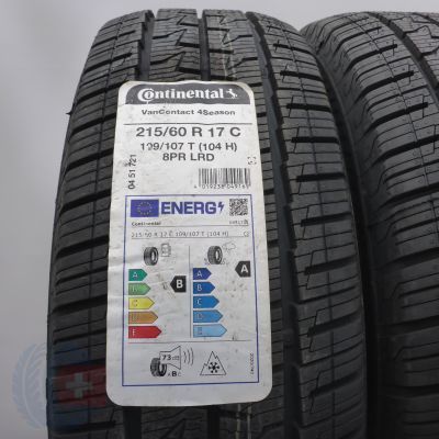 3. 215 60 17C 2x CONTINENTAL 215/60 R17C 109/107T VanContact 4Season Ganzjahresreifen 2022 WIE NEU VOLL 3. 215 60 17C 2x CONTINENTAL 215/60 R17C 109/107T VanContact 4Season Ganzjahresreifen 2022 WIE NEU VOLL