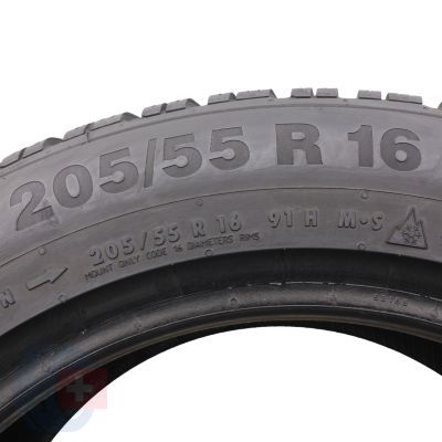 4. 205 55 16 2x CONTINENTAL 205/55 R16 91H WinterContact TS850 Winterreifen 8,5mm 2015