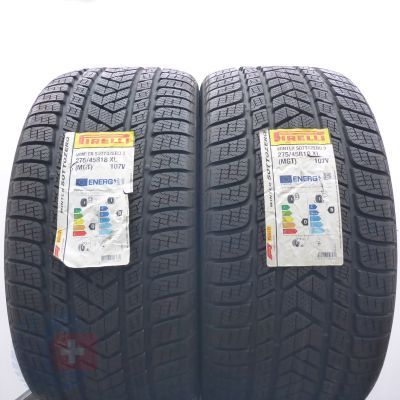 275 45 18 2x PIRELLI 275/45 R18 107V XL Winter Sottozero 3 MGT Winterreifen 2021 Ungebraucht  