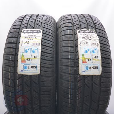 235 55 17 2x CONTINENTAL 235/55 R17 99H AO ContiWinterContact Ts830P Winterreifen 2017 VOLL