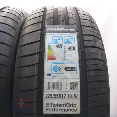 2. 225 55 17 2x GOODYEAR 225/55 R17 101W XL EfficientGrip Performance Sommerreifen 2020 Ungebraucht   