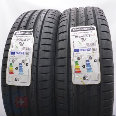 4. 215 65 17 4x CONTINENTAL 215/65 R17 99V PremiumContact 7 Sommerreifen 2023 VOLL