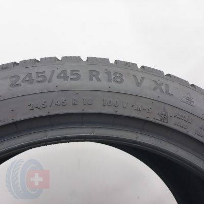 5. 245 45 18 2x CONTINENTAL 245/45 R18 100V XL WinterContact TS 870 P Winterreifen  2023 6.8-6,8mm