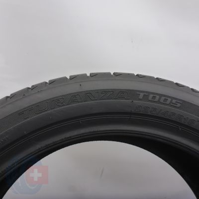 4. 225 45 18 2x BRIDGESTONE 225/45 R18 91Y Turanza T005 Sommerreifen 2022 7,2mm