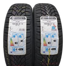 165 60 15 2x CONTINENTAL 165/60 R15 77T ContiWinterContact TS850 Winterreifen 2016 VOLL Wie Neu