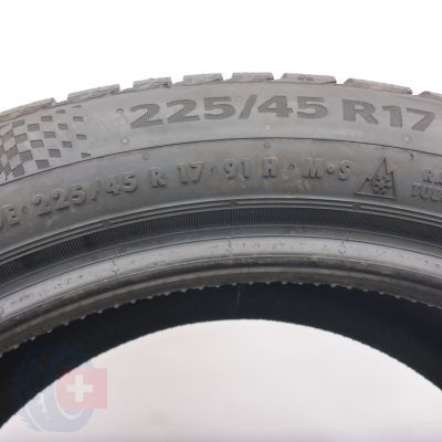 5. 225 45 17 2x CONTINENTAL 225/45 R17 91H WinterContact TS860S RunFlat BMW Winterreifen 2022 WIE NEU VOLL