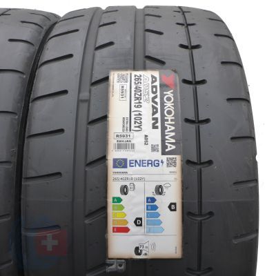 3.  265 40 19 2x YOKOHAMA 102Y XL Advan A052 Sommerreifen 2021 VOLL WIE NEU 