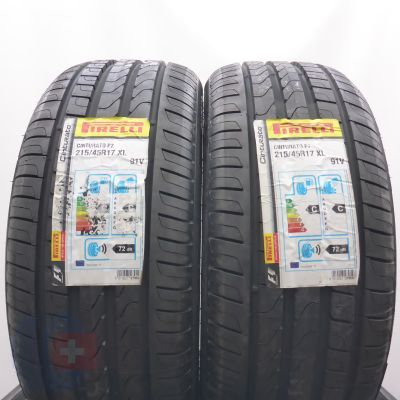 4. 215 45 17 4x PIRELLI 215/45 R17 91V XL Cinturato P7 Sommerreifen 2019 Ungebraucht  