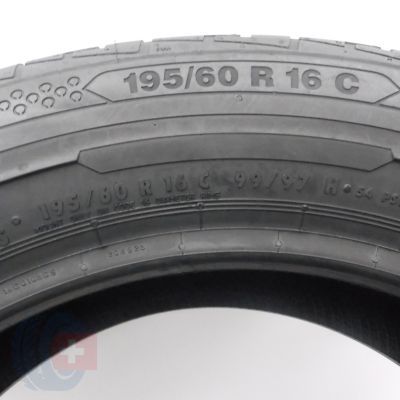 7.  195 60 16C 4x CONTINENTAL 195/60 R16C 99/97H ContiVanContact 100 Sommerreifen 2019 VOLL WIE NEU 