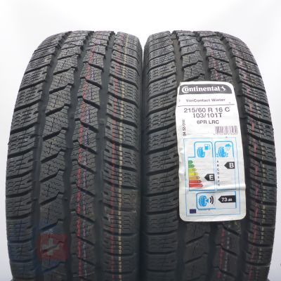 215 60 16C 2x CONTINENTAL 215/60 R16C 103/101T VanContact Winter Winterreifen 2019/20  Ungebraucht  