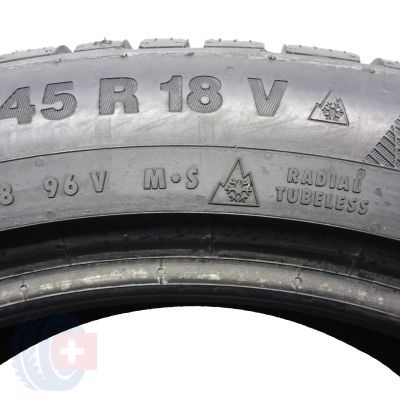 2. 245 45 18 2x CONTINENTAL 245/45 R18 96V WinterContact TS850P Winterreifen 8mm 2023