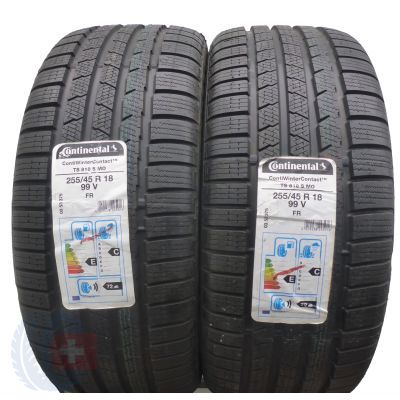 4. 4 x CONTINENTAL 255/45 R18 99V ContiWinterContact TS810S MO Winterreifen 2018 VOLL Wie Neu