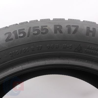 5. 215 55 17 2x CONTINENTAL 215/55 R17 94H WinterContact TS870P Winterreifen 2023 8,2mm