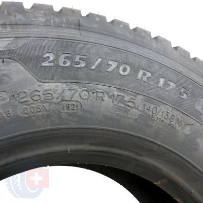 2. 4 x MICHELIN 265/70 R17.5 140/138M X Multi D Ganzjahresreifen 2021 WIE NEU VOLL