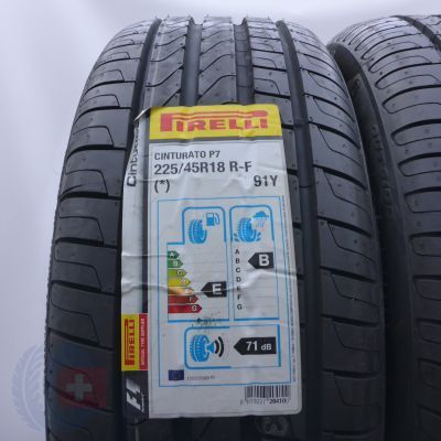2.  225 45 18 2x PIRELLI  225/45 R18 91Y Cinturato P7 RFT BMW Sommerreifen 2019/20 Ungebraucht   