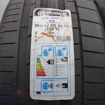 2. 265 40 20 4x CONTINENTAL 265/40 R20 104Y XL SportContact 6 M01B Sommerreifen 2020, 2021 VOLL