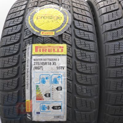 2.  275 45 18 2x PIRELLI  275/45 R18 107V XL Winter Sottozero 3 MGT Winterreifen 2019 VOLL Ungebraucht  