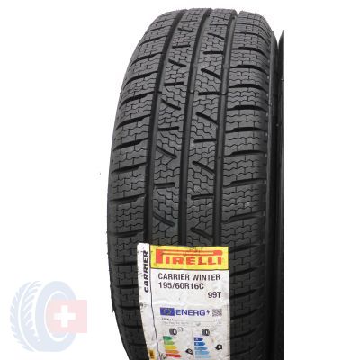 2. 195/60 R16C 2x PIRELLI 99/97T Carrier Winter Winterreifen 2021 VOLL WIE NEU