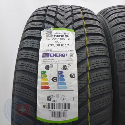2. 235 60 17 2x NOKIAN 235/60 R17 106H XL Snowproof 2 SUV Winterreifen 2025 VOLL WIE NEU 