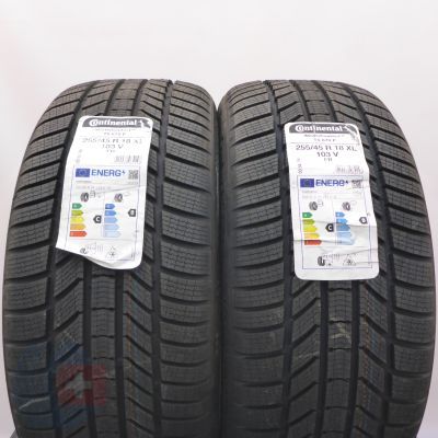  255 45 18 2x CONTINENTAL  255/45 R18 103V XL WinterContact TS 870 P Winterreifen 2023 VOLL WIE NEU  
