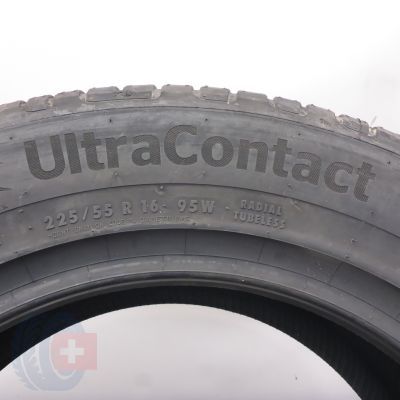5. 225 55 16 2x CONTINENTAL 225/55 R16 95W UltraContact Sommerreifen 2023 VOLL WIE NEU