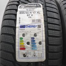 2.  235 45 17 2x CONTINENTAL 235/45 R17 97V XL WinterContact TS 850 P Winterreifen 2022 Ungebraucht  