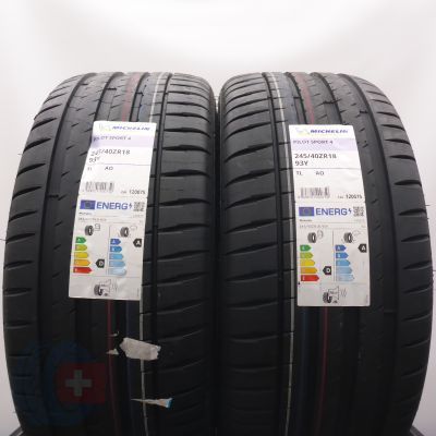 4. 245 40 18 4x MICHELIN 245/40 R18 93Y AO PilotSport 4 Sommerreifen 2025 WIE NEU VOLL
