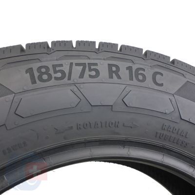 5. 4 x CONTINENTAL 185/75 R16C 104/102R VanContact Winter Winterreifen 2015 WIE NEU 7,5-9mm