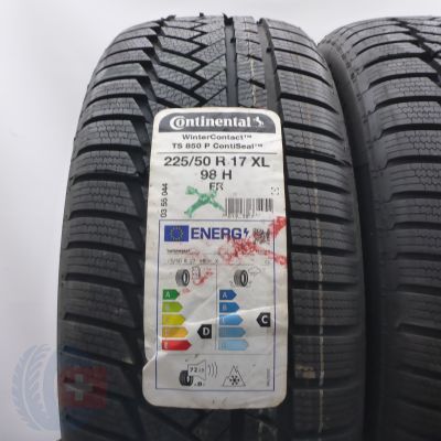 2.  225 50 17 2x CONTINENTAL 225/50 R17 98H XL WinterContact TS 850 P SEAL Winterreifen 2022 Ungebraucht  
