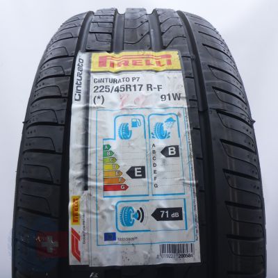  225 45 17 1x PIRELLI  225/45 R17 91W Cinturato P7 RFT BMW Sommerreifen 2020  Ungebraucht  
