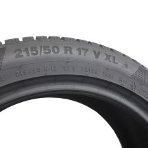 6. 4 x CONTINENTAL 215/50 R17 95V XL WinterContact TS850 P 2018 Winterreifen 6,8-8mm Wie Neu