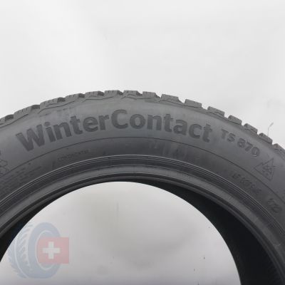 5. 205 55 16 2x CONTINENTAL 205/55 R16 91H WinterContact TS 870 Winterreifen 2023 8,8mm