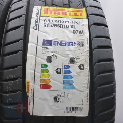 3. 215 55 16 4x PIRELLI  215/55 R16 97W XL Cinturato P7 Sommerreifen 2023 Ungebraucht   