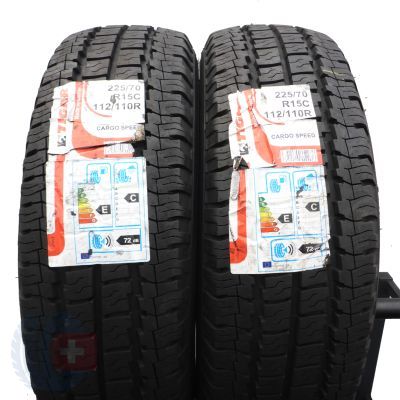 3. 225 70 15C 4x TIGAR 225/70 R15C 112/110R CargoSpeed Sommerreifen 2019 VOLL WIE NEU 