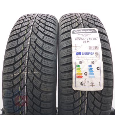 2. 185 55 15 2x CONTINENTAL 185/55 R15 86H XL WinterContast Ts 870 Winterreifen 2023 Ungebraucht  