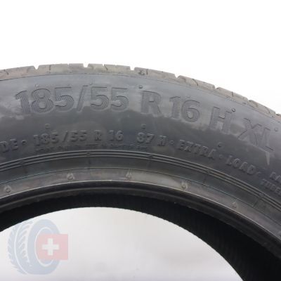 7. 185 55 16 4x CONTINENTAL 185/55 R16 87H EcoContact 6 Sommerreifen 2023 VOLL WIE NEU 