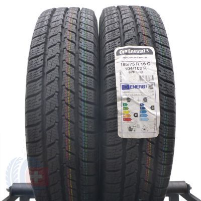 5. 4 x CONTINENTAL 185/75 R16C 104/102R VanContact Winter Winterreifen 2022 WIE NEU VOLL