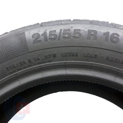 7. 215 55 16 4x CONTINENTAL 215/55 R16 97W XL ContiPremiumContact 5 Sommerreifen 2018 VOLL WIE NEU 