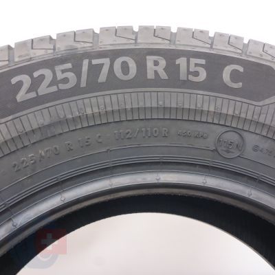 6. 225 70 15C 2x CONTINENTAL 225/70 R15C 112/110R VanContact Eco Sommerreifren 2023 VOLL WIE NEU 