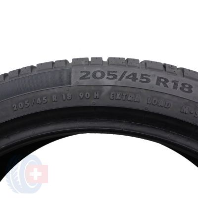 5. 205 45 18 2x CONTINENTAL 205/45 R18 90H XL WinterContact TS860S BMW Winterreifen 7mm 2019