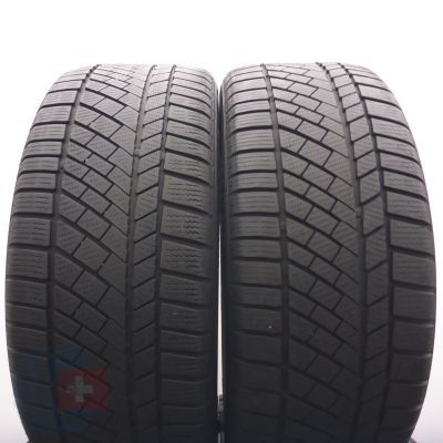 255 45 19 2x CONTINENTAL 255/45 R19 100V NO ContiWinterContact Ts830P Winterreifen 2023 6,2-6,7mm