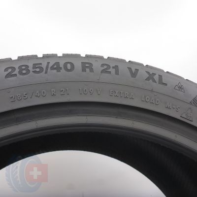 4. 285 40 21 1x CONTINENTAL 285/40 R21 109V XL WinterContact TS850 P SUV Winterreifen 2022 8mm