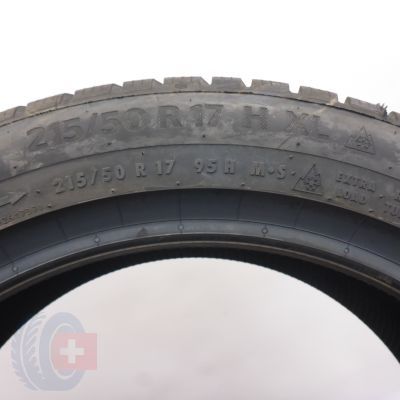 7. 215 50 17 4x CONTINENTAL 215/50 R17 95H WinterContact TS 870 P Winterreifen 2023 VOLL WIE NEU  