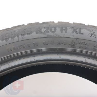 7. 195 55 20 4x CONTINENTAL 195/55 R20  95H XL WinterContact TS 870 P Winterreifen 2024 VOLL WIE NEU